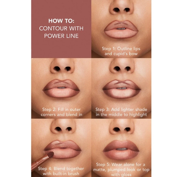 Buxom Power Line Plumping Lip Liner: Rich Rose, 0.3g (.011oz), NIB - Picture 8 of 10